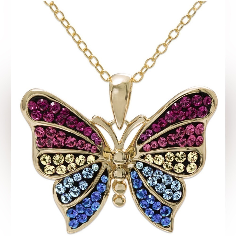 Giani Bernini Multicolor Butterfly Necklace
